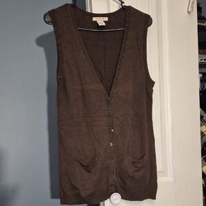 Covington Taupe Knit Vest